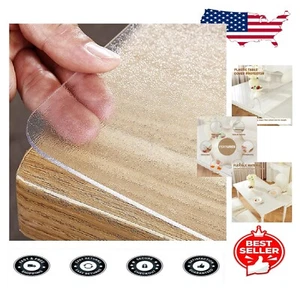 Transparent 2mm Thick Table Protector - Modern Style for Dining & Coffee Tables - Picture 1 of 10