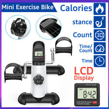 Under Desk Mini Bike Pedal Leg Arm Exerciser Portable Cycle Exercise Machine LCD