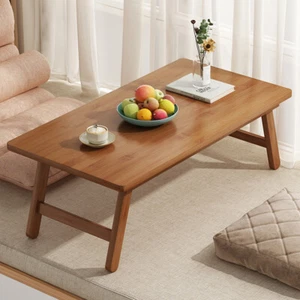 Folding Legs Bamboo Table Study Tea Coffee Picnic Table Home Balcony UK - Picture 1 of 17
