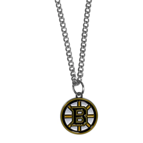 Boston Bruins 22" Chain Necklace Metal Logo NHL Licensed Hockey Jewelry Cover