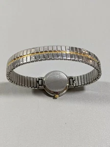Vernier Silver Tone White Dial Open Cuff Hinge Bracelet Band Watch 6 Inch - Picture 1 of 7