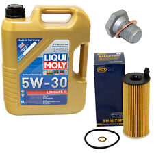 Produktbild - Motoröl Set 5W-30 5 Liter + Ölfilter SH 4076 P + Schraube für BMW 1er 3er Mini