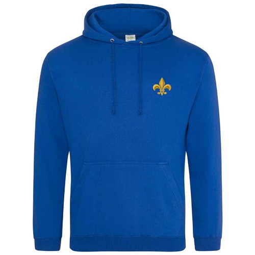VETEMENTS Felpa con Cappuccio Ricamata Fleur de Lis Adulto Unisex Patrimonio Francese Regalo per Supporto...