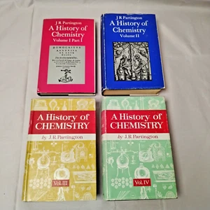 A History of Chemistry by J. R. Partington ~ Complete Set Volumes 1 - 4 RARE SET - Picture 1 of 10
