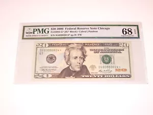 Fr 2094-G* STAR 2006 $20 Federal Reserve PMG 68 EPQ SUPERB GEM UNCIRCULATED - Picture 1 of 2