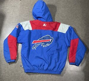 Vintage Buffalo Bills Starter NFL Pro Line Pouch Pullover Puffer Jacket XL