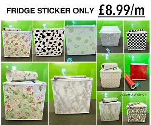 Fridge Sticker Skin Decal Wrap PVC Self Adhesive Sticky Back Plastic 3D Kitchen - Picture 1 of 18