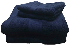 MARINEBLAU BADETUCH HANDTUCH 100% ÄGYPTISCHE BAUMWOLLE LUXUS SUPER WEICH HOTELQUALITÄT - Bild 1 von 1