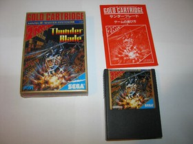 Thunder Blade Sega Mark III SMS Japan import Complete in box US Seller