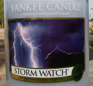 Yankee Candle "STORM WATCH" Fresh~ Summer Rain~Large 22 oz~WHITE LABEL~RARE ~NEW - Picture 1 of 1