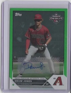 2023 Topps Pro Debut Autographs Green Foil #PD25 Druw Jones 13/99 - Picture 1 of 2