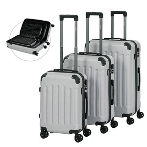 AREBOS Reisekoffer 3er Set Hartschalen Koffer Trolley Kofferset M-L-XL-Set - Bild 1 von 12