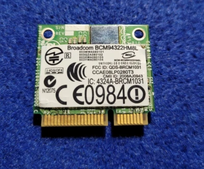 DELL DW1510 - Broadcom BCM94322HM8L mPCIe Halfsize - MiniPci-Express Karte - Bild 1 von 2