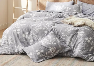 NUOVO piumone matrimoniale floreale Bedsure set 7 pezzi lenzuola federe federe camera da letto - Foto 1 di 7