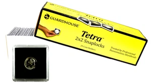 25 DIME Guardhouse 2x2 Tetra Plastic Snaplocks - Picture 1 of 1