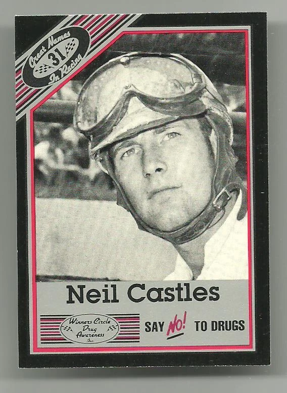 1989 Vintage Winners Circle #31 Neil Castles Race Card NrM Hi Grade - Image 1 of 1