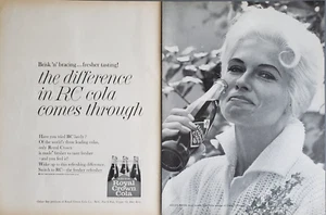 IMPRESIÓN ANUNCIO RC Cola Royal Crown 1962 2pg Helen Mann Misil Flight Data Analyst - Imagen 1 de 1