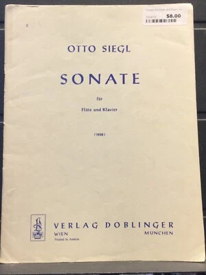 Otto Siegl - Sonata for Flute & Piano (1968) - Image 1 of 2