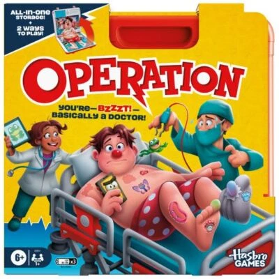 Operation Electronic Board Game with All-in-One Carry Case 2 Ways To Play - Image 1 of 4