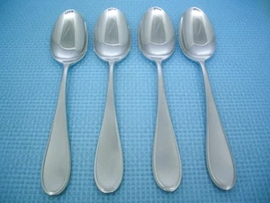 Yamazaki AUSTEN ICE / HARMONY ICE Set of 4 Soup Spoons 7 1/2" Stainless Japan - Picture 1 of 4