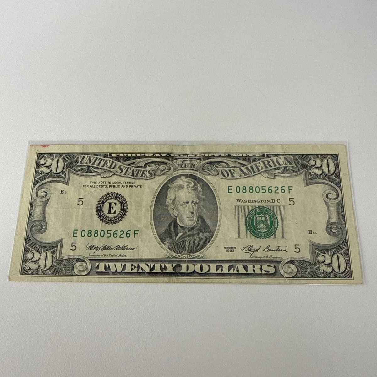 1993 年未分级20 美元美国小尺寸纸币| eBay