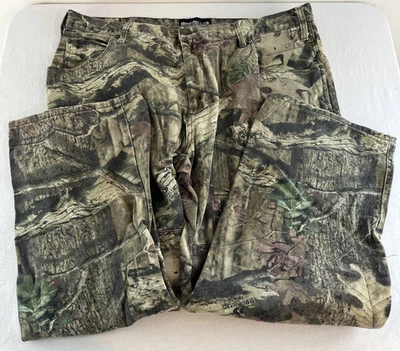 Mossy Oak Pants Mens 38x30 Green Camo Woodland Break Up Infinity Outdoors Hunt - Image 1 of 4
