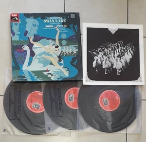 HMV SLS 5070 ED1 SQ Tchaikovsky Swan Lake Ida Haendel Previn 1976 TAS vinyl box - Picture 1 of 3