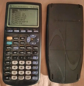 Texas Instruments TI-83 Plus Graphing Calculator with Cover Tested and Working - Picture 1 of 4