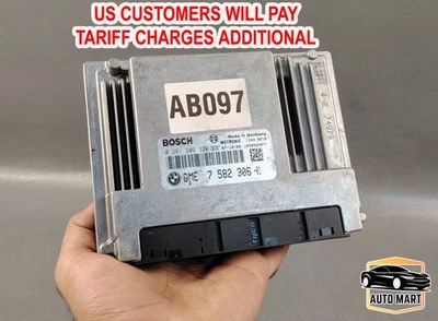 2008 BMW 650i BASE 4.8L V8 ENGINE CONTROL MODULE ECM 7582306 0261209320 ME9.2.2 - Image 1 of 4