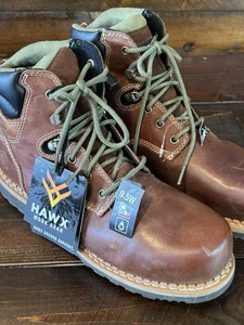 Botas de trabajo impermeables Hawx Platoon punta compuesta para mujer talla 9,5C/hombre talla 8C NUEVAS - Imagen 1 de 18