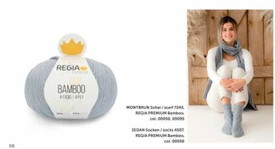 Sockenwolle 100gr REGIA Premium Bamboo 4-fädig 4-fach 4-ply - Bild 1 von 4