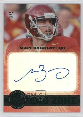 2013 Press Pass Showcase End Zone Green /5 Matt Barkley #EZ-MB Rookie Auto RC - Image 1 of 2