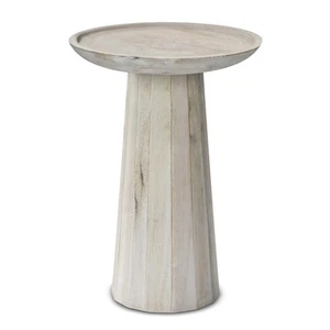 Simpli Home Dayton SOLID MANGO WOOD 13 inch Wide Round Contemporary Wooden Accen - Picture 1 of 1