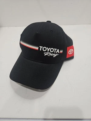 TOYOTA RACING GORRA DE BÉISBOL NEGRA GORRA A RAYAS LOGO AJUSTABLE NUEVA SIN ETIQUETAS Foto 1 de 4