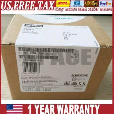 New Siemens 6ED1 052-2FB00-0BA6 6ED1052-2FB00-0BA6 LOGO 230RCO US FREE TAX - Image 1 of 2