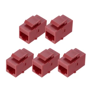 5 Pack RJ45 Ethernet Coupler, Cat6 Coupler for Cat6/Cat5e/Cat5,Red - Afbeelding 1 van 6