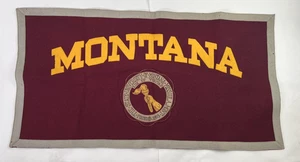 Universidad de Montana Grizzlies Banner Granate Dorado NCAA College Fieltro Missoula - Imagen 1 de 18