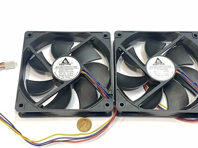 2 pieces GDSTIME Computer Case fan Large12V 4Pin 120mm 25mm gda blower 1225 - Bild 1 von 4