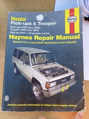 Manual de reparación Isuzu Pick-Ups & Trooper Haynes #47020 Foto 1 de 3