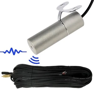 30M CCTV Outdoor Waterproof Microphone IP66 Super Sensitive Audio DC Power Cable - Picture 1 of 13