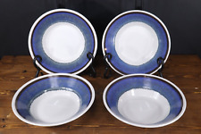 LOT(s) of 4 Mikasa Sandkraft Blue Hill F1001 6.5” Coupe Cereal Bowls Japan EXC+!