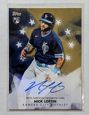 2024 Topps Series 1 Nick Lofton Baseball Stars Auto RC  #BSA-LOF KC Royals - Image 1 of 2
