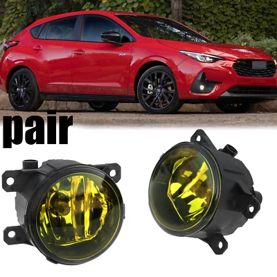 For 12-2015 Subaru Impreza XV Crosstrek Front Bumper Yellow Lens Fog Light LH+RH - Image 1 of 4