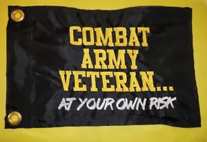 Custom COMBAT ARMY VETERAN Sicherheitsflagge ATV JEEP UTV AIRBOAT - Bild 1 von 4