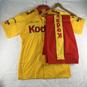 Vintage NASCAR KODAK DELCO REMY Renncrew Uniform Shirt Hose 1990er Jahre selten *LESEN* - Bild 1 von 22