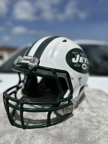 NEW YORK JETS TIM TEBOW CUSTOM RIDDELL SPEED FULL SIZE FOOTBALL HELMET Cover