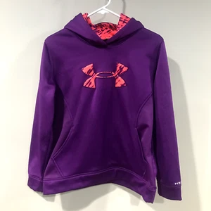 UNDER ARMOUR Storm Hoodie Youth Size XL  Purple & Neon Pink Athleisure School - Picture 1 of 7