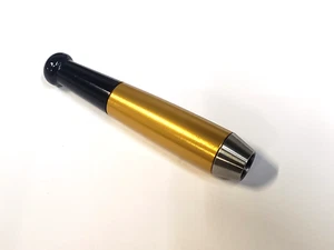 LARGE METAL TOBACCO SMOKING PIPE * MADE IN USA !!! *BLACK/GOLD * CHILLUM * - Picture 1 of 6