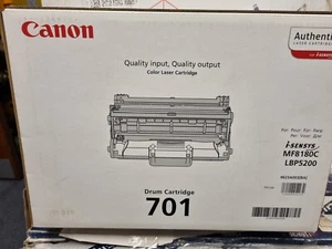 Genuine Canon 701 Drum Laser Black LBP-5200 MF8180C Sealed - Picture 1 of 4