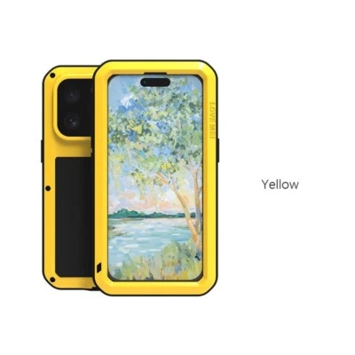 LOVE MEI Shockproof Metal Armor Case For iPhone 16 15 14 13 12 11 Pro Max + Mini - Image 1 of 4